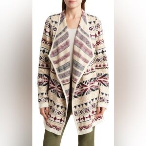 Lucky Brand Tribal Patterned Cardigan | Size L